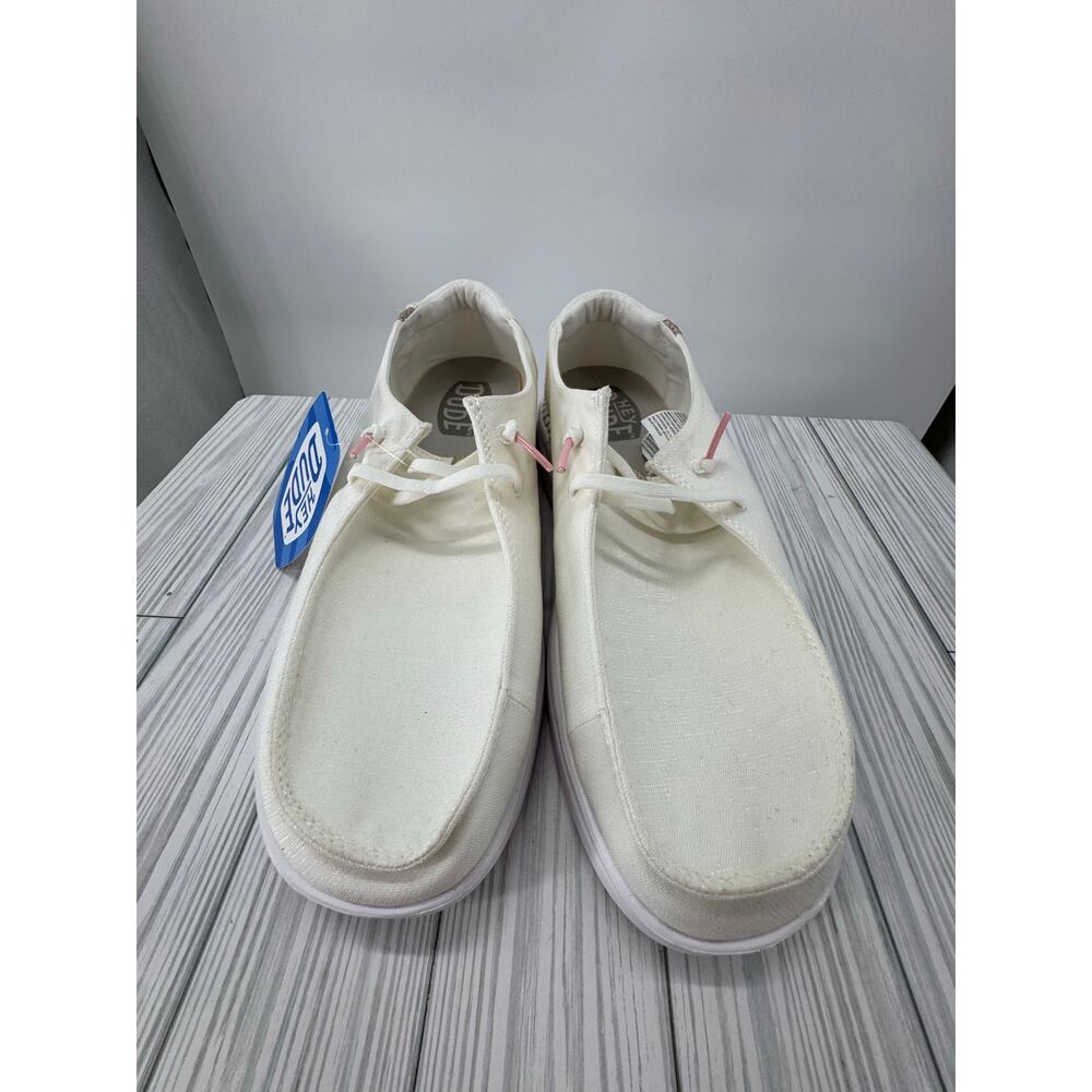 Hey Dude Wendy Rise Women's Shoes Spark White W9 Lightweight Casual Slip-On New - Picture 4 of 9